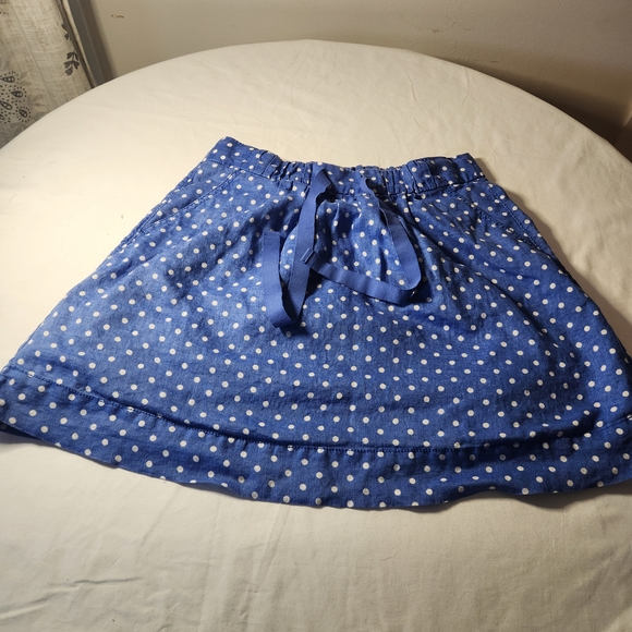 J. Crew Dresses & Skirts - J. Crew Polka Dot Mini Skirt in Blue and White